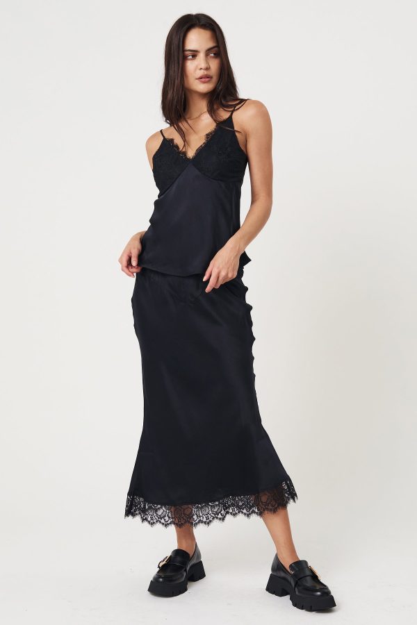 Aether Slip Skirt - Black